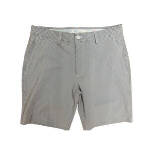 NEW Vineyard vines sz32 waist mens blue houndstooth plaid tech fairway shorts